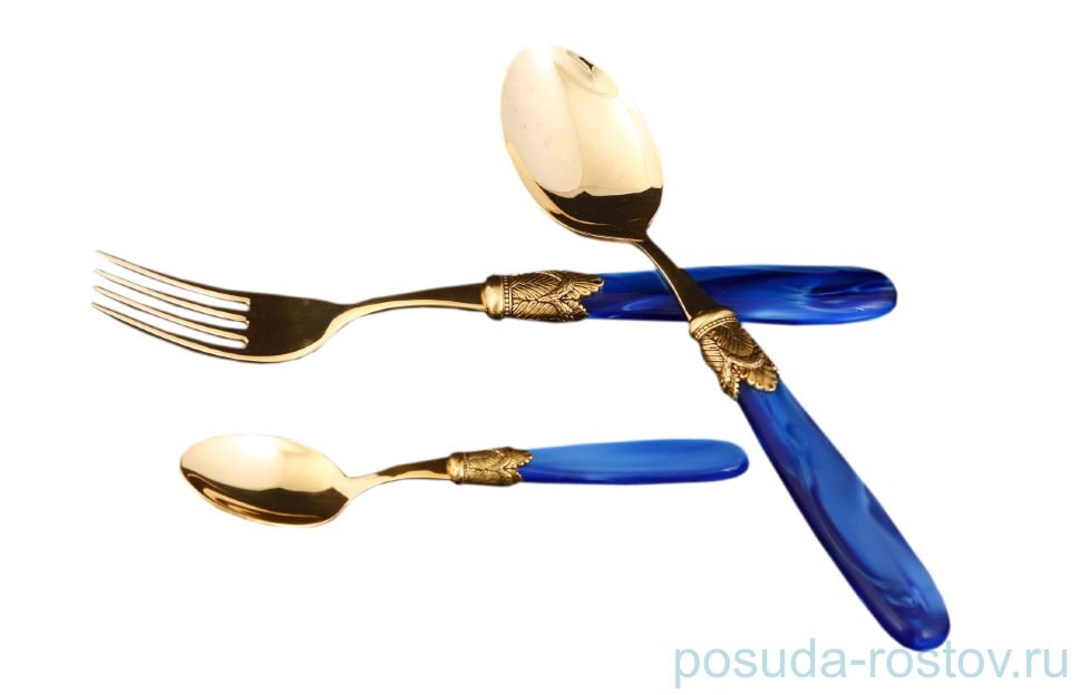 Столовые приборы 36 предметов "Ischia Antique Gold /Blue Gold" / 114533