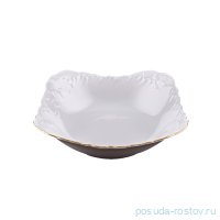 Салатник 27 см квадратный &quot;Рококо /Отводка золото&quot;  / 109957