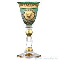 Рюмки 60 мл 6 шт зелёные &quot;Грация /Богемия /Антик золото&quot; B-G / 086993