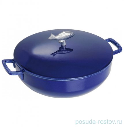 Сотейник 28 см с крышкой 4,65 л темно-синий &quot;STAUB&quot; / 233782