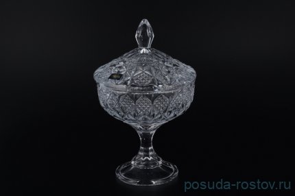 Ваза для конфет 24 см н/н с крышкой &quot;Сириус /Без декора&quot; / 098219