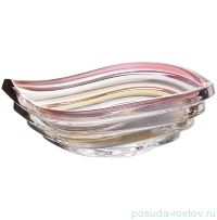 Ваза для фруктов 30 см &quot;Вэйв /Янтарно-красная&quot; R-G / 131784