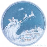 Поднос 33 х 2,1 см сервировочный &quot;Снежная королева&quot; / 349662