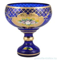 Ваза для конфет 16 см н/н &quot;Лепка синяя&quot; И-В / 097866