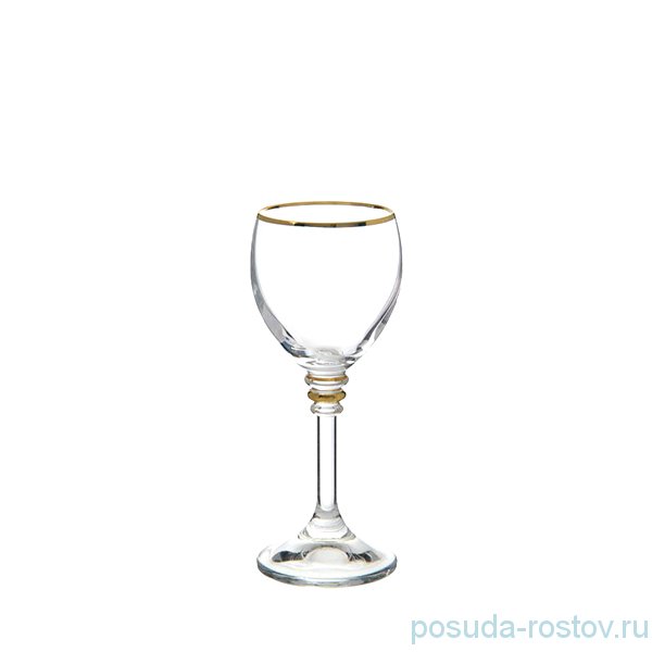 Рюмка 60 мл 1 шт "Оливия /Отводка золото" / 214552