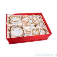 Чайный сервиз на 6 персон 21 предмет &quot;Роза золотая /золото&quot; (подарочная упаковка)  / 143283