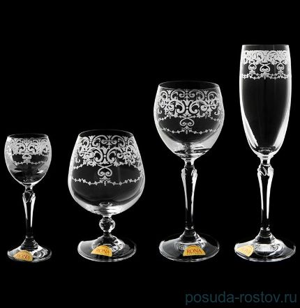 Рюмки 60 мл 6 шт &quot;Люция /Матовая гирлянда&quot; / 088869