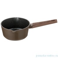 Ковшик 18 х 8,5 см антипригарное мраморное покрытие 1,7 л коричневый &quot;Agness /Латте&quot; / 211763