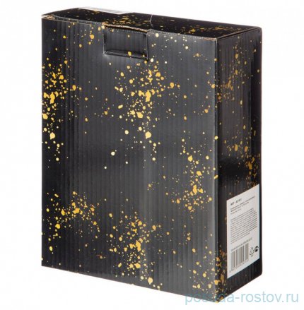 Блюдо 21 х 16 х 6,5 см с ручкой &quot;Midnight gold&quot; / 275052