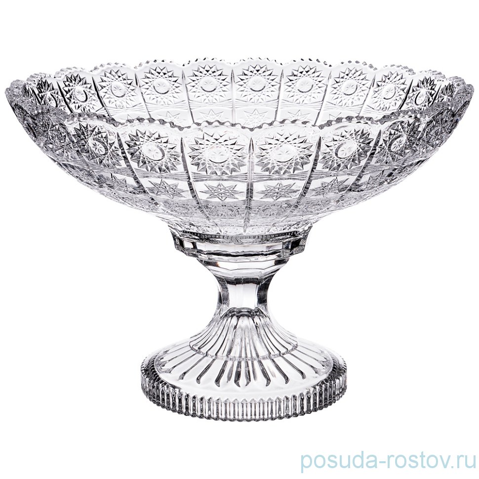 Фруктовница 30 х 30 х 21 см н/н "muza crystal /резная" / 193011