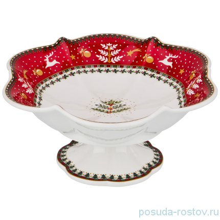 Конфетница 17,5 х 16 х 8 см н/н &quot;christmas collection /красная&quot; / 192114