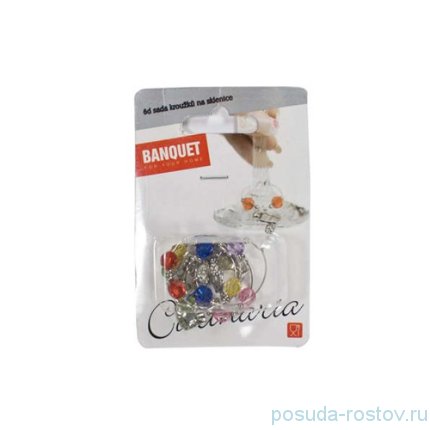 Набор декоративных украшений для бокалов 6 шт &quot;Banquet&quot; / 152496
