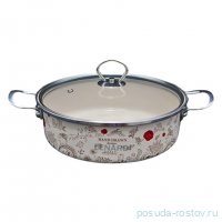 Сотейник 2,8 л. с крышкой 28 см &quot;птичий дворик&quot; (подарочная упаковка) / 356776