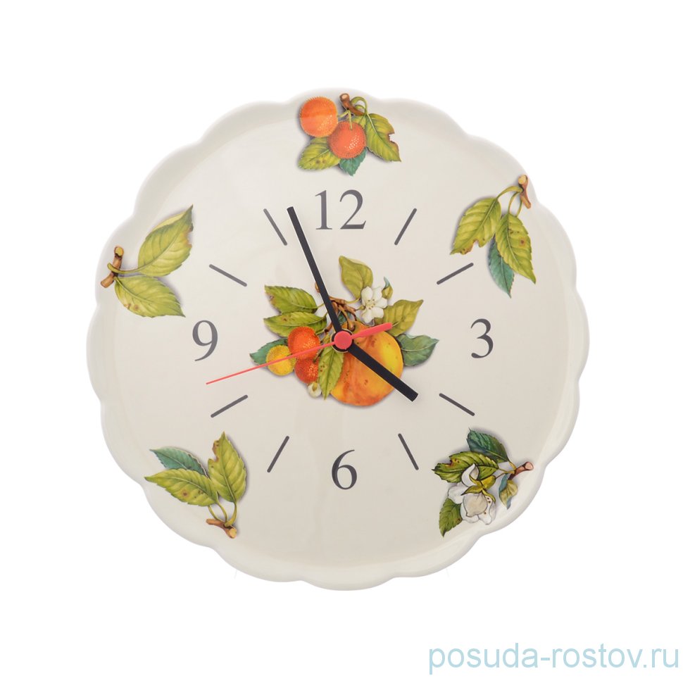 Часы настенные 29,5 см "Artigianato ceramico /Груша" / 243535