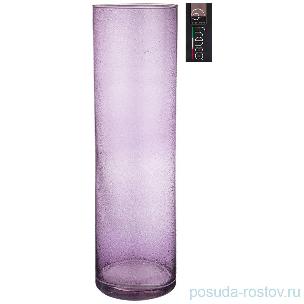 Ваза для цветов 15 х 50 см "Cilindro lilac drops"  / 288740