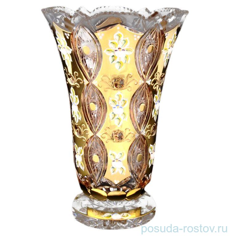 Ваза для цветов 30,5 см н/н "Хрусталь с золотом" / 059906