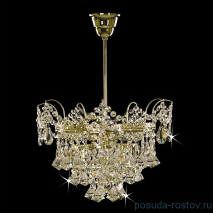 Люстра 4 рожковая хрусталь &quot;Титания Люкс&quot; h-60 см, диаметр-42 см / 075474