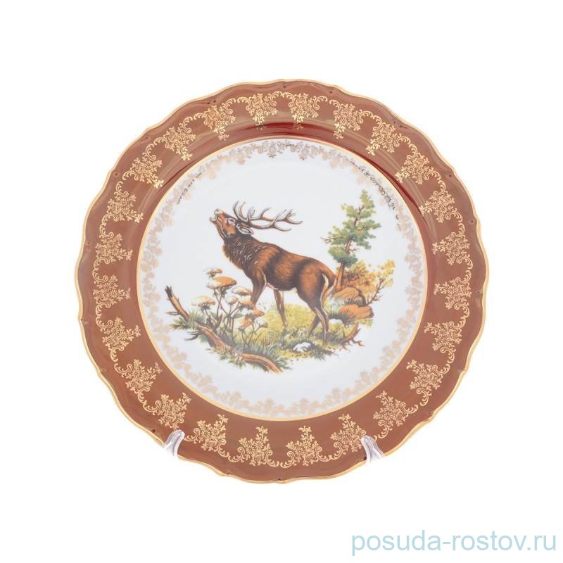 Блюдо 30 см круглое "Корона /Аристократ /Охота красная" / 273510