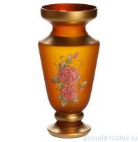Ваза для цветов 32 см &quot;Розы /Матово-янтарная&quot; / 152795