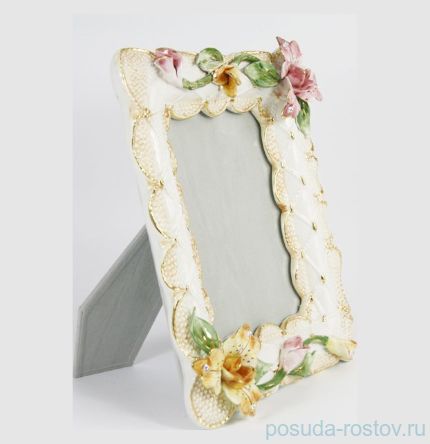 Фоторамка 30 х 25 х 5 см керамика &quot;Lanzarin Ceramiche /Цветы&quot; / 078199