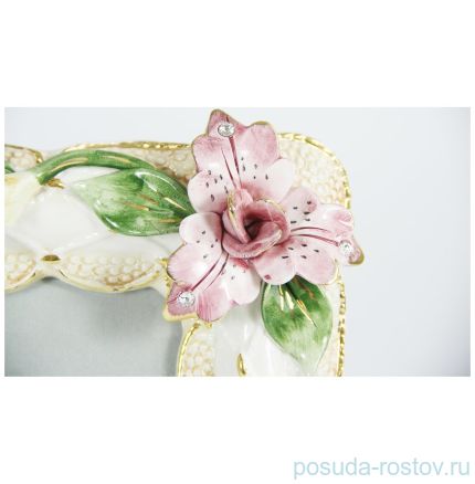 Фоторамка 30 х 25 х 5 см керамика &quot;Lanzarin Ceramiche /Цветы&quot; / 078199