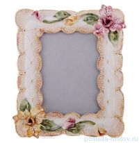 Фоторамка 30 х 25 х 5 см керамика &quot;Lanzarin Ceramiche /Цветы&quot; / 078199