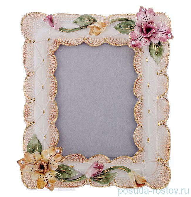 Фоторамка 30 х 25 х 5 см керамика "Lanzarin Ceramiche /Цветы" / 078199