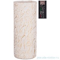 Ваза для цветов 12 х 30 см &quot;Cilindro tailor gold white&quot; / 288715