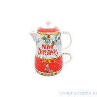 Чайный набор 2 предмета (заварочный чайник + кружка) &quot;Christmas time /Royal Classic&quot; / 228347