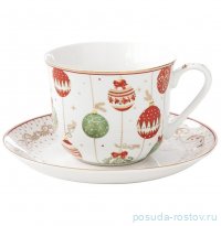 Чайная пара 370 мл &quot;Christmas Eve /Новогодние шары&quot; (подарочная упаковка) / 362190