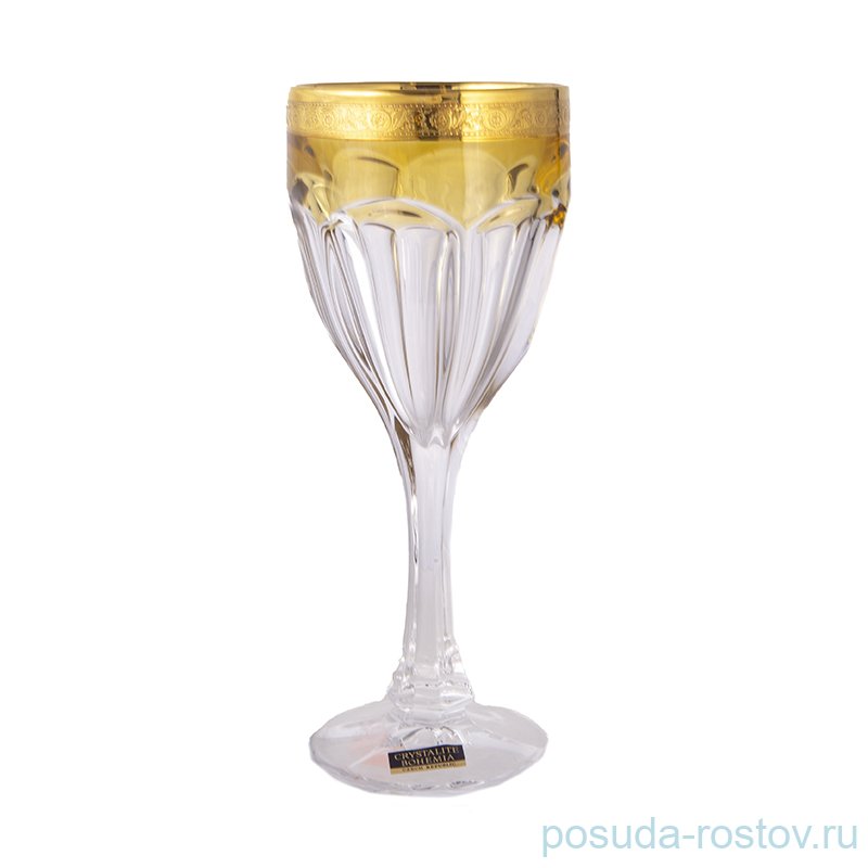 Бокалы для красного вина 290 мл 6 шт "Сафари /Жёлтые" / 226440