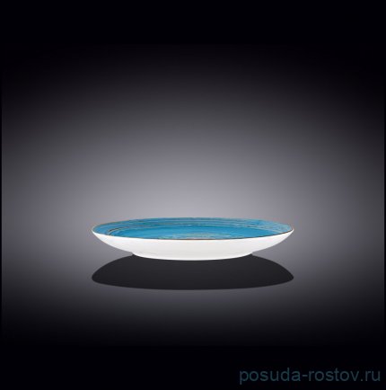 Тарелка 20,5 см голубая &quot;Spiral&quot; / 261652