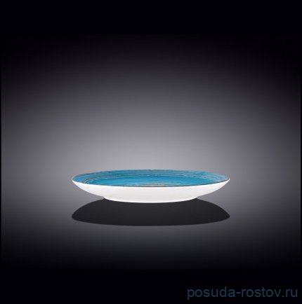 Тарелка 20,5 см голубая &quot;Spiral&quot; / 261652