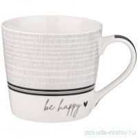 Кружка 400 мл &quot;Modern lines /Be happy&quot; / 331146