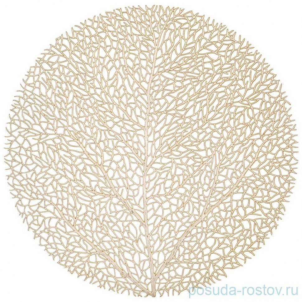 Набор подстановочных салфеток 38 см 4 шт "Tree gold" / 335569