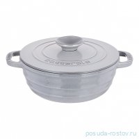 Кастрюля 28 см с крышкой 5,2 л &quot;Lava /Majolica Grey&quot; / 336047