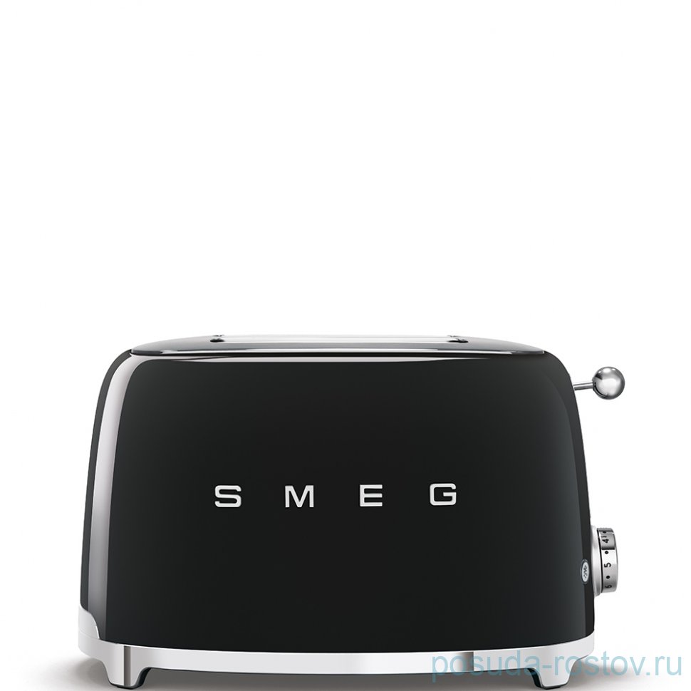 Тостер на 2 ломтика 950 Вт чёрный "Smeg" / 296165