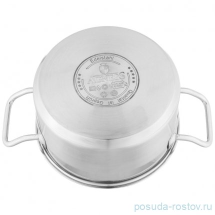Кастрюля 16 x 10 см со стеклянной крышкой 1,8 л Agness / 339522