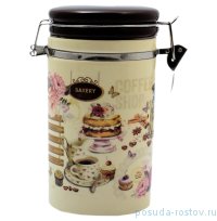 Банка для сыпучих продуктов 900 мл (12 х 10 х 17 см) &quot;Кафе&quot; / 130136