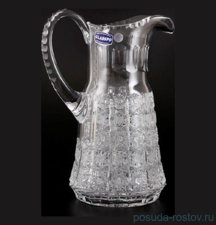 Кувшин для сока 1,3 л &quot;Glasspo /Хрусталь резной&quot; / 013351