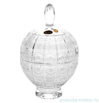 Вазочка 16 см с крышкой &quot;Хрусталь резной&quot; / 058582