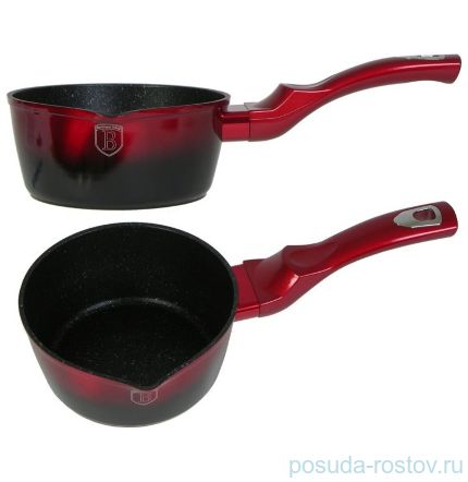 Ковшик 16 см 1,2 л &quot;Black-burgundy Metallic Line&quot; / 134341