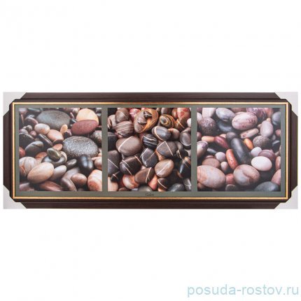 Фотопостер 33 х 95 см &quot;Камни&quot; /рамка венге с золотом / 270153