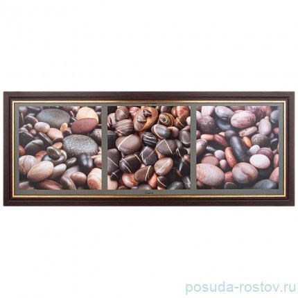 Фотопостер 33 х 95 см &quot;Камни&quot; /рамка венге с золотом / 270153