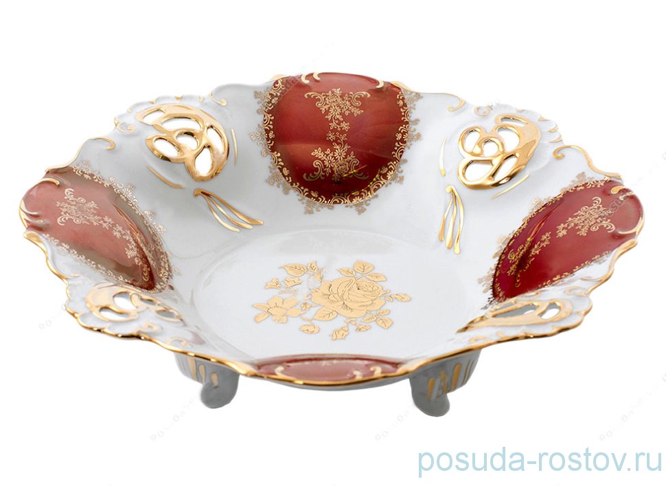 Фруктовница Барбарина "Мария-Тереза /Золотая роза /Красная" / 203890
