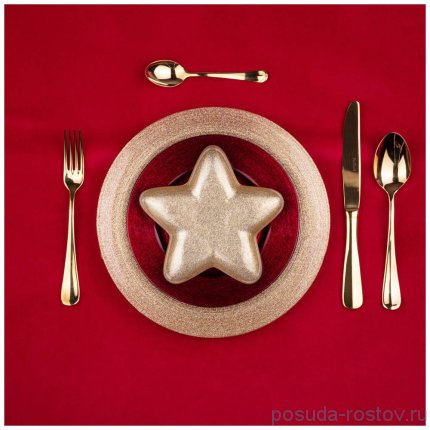 Блюдо 17 х 17 см Звезда &quot;Star gold shiny&quot; / 226069