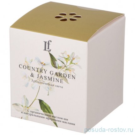 Свеча ароматизированная в стакане 7,5 х 8,5 см &quot;Country garden &amp; jasmine&quot; / 348309