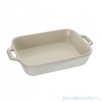 Форма для запекания 34 x 24 х 8 см прямоугольная с ручками слоновая кость &quot;Ceramics&quot; / 349778