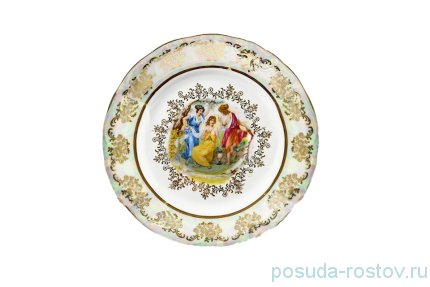 Блюдо 30 см круглое &quot;Корона /Аляска /Мадонна перламутр&quot; / 157256