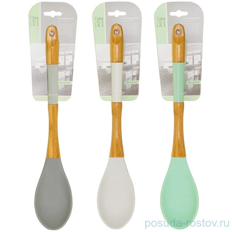 Силиконовая ложка 33 см / ассорти / 357161